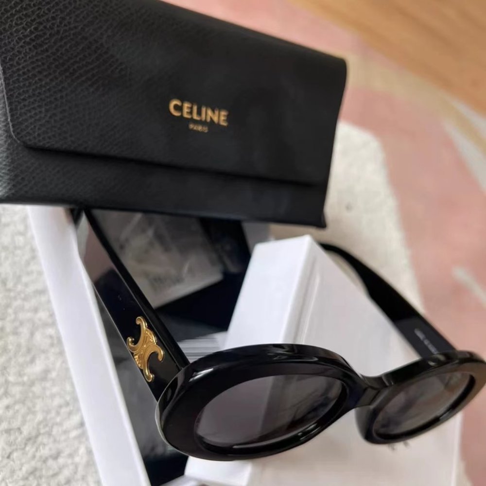 CELINE Women's Triomphe Round Sunglasses - Picture 3 of 4